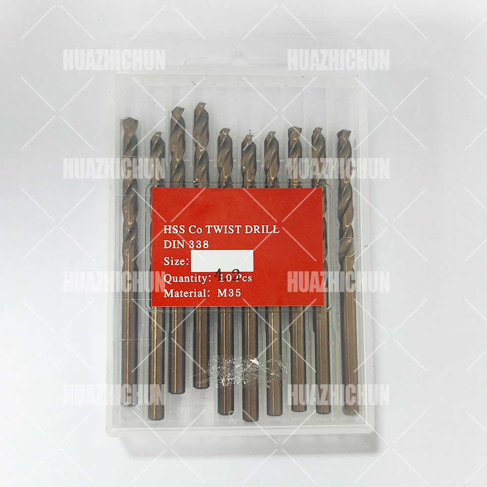 

HUAZHICHUN H55-M35 5523 4.2 Комплект сверл Jobber из высокоскоростной стали для закаленного металла, нержавеющей стали, чугуна, дерева a