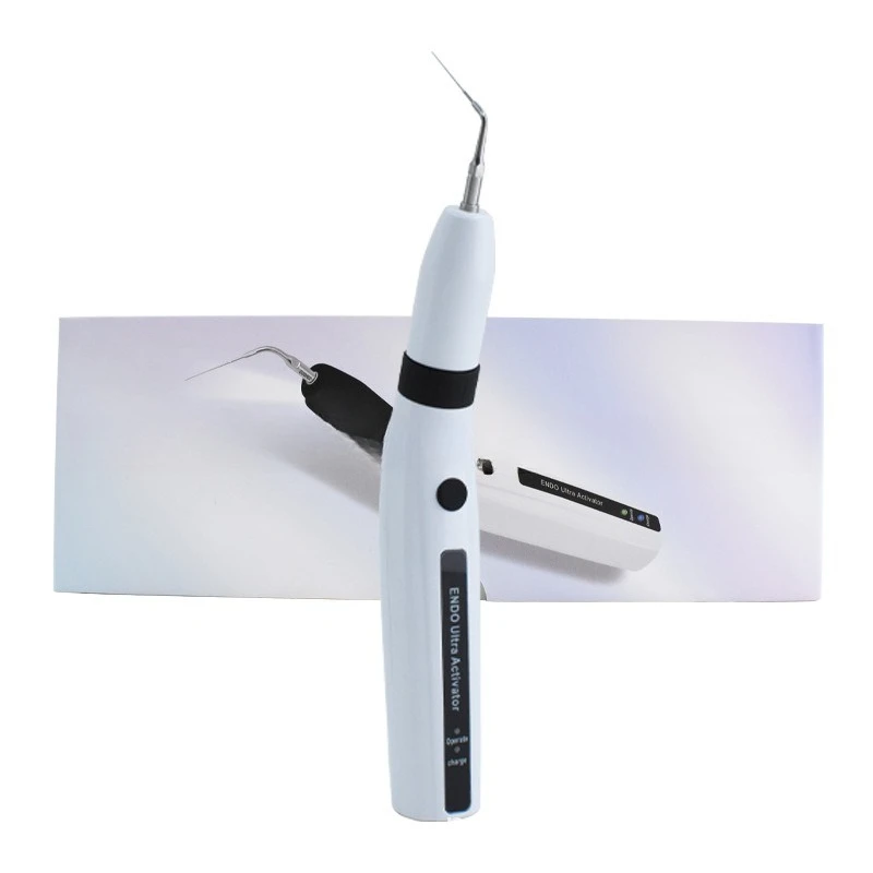 

Dental Root Canal Irrigator Pen with LED Light, Cordless Ultrasonic Scaler for Broken File Removal & Calculus Cleaning