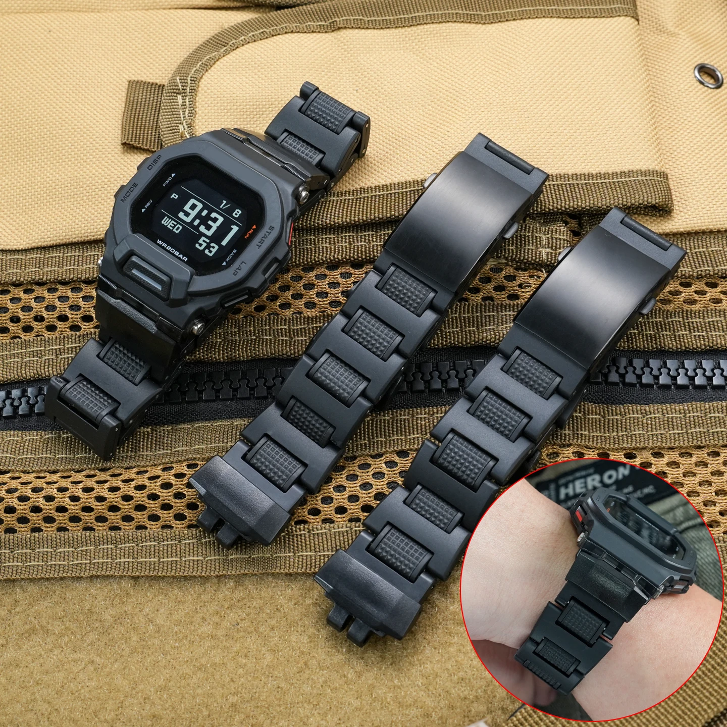 

Lightweight Metal Resin Watch Band For Casio 3506 GBD-200 GBD-200SM Series Sport Waterproof strap Replacement Watch Accessories
