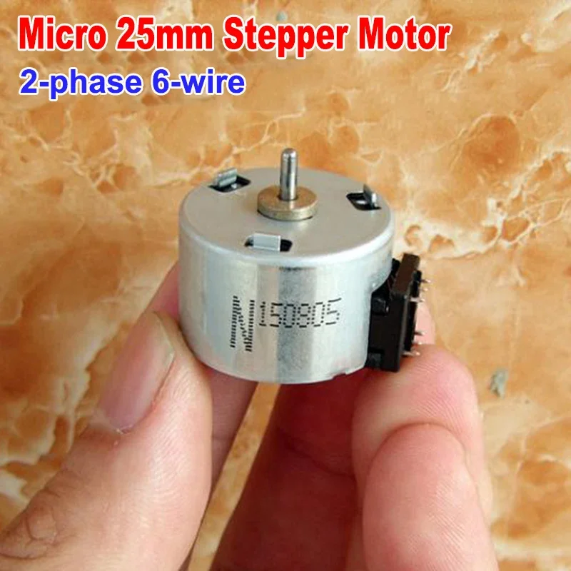 Minebea N150805 Micro 25mm Stepper Motor MNB DC 24V 2-Phase 6-Wire Hybrid Stepping Motor Strong Magnetic 18 Degree Large Torque