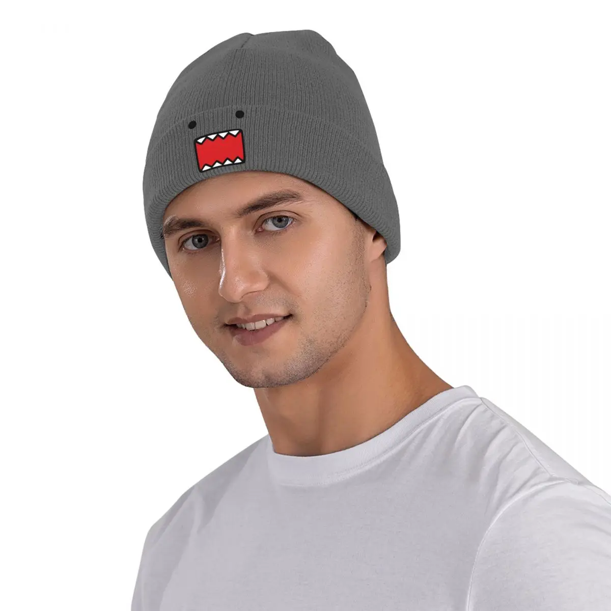 Domo Kun Doll Face Czapki z dzianiny Damskie czapki męskie Czapki jesienno-zimowe Casual Melon Cap