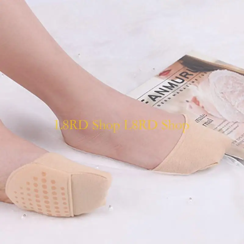 L8RD 2 PCS Media calcetines Cubierta del dedo del pie Anti-Slip Finter Toot Poots Liner calcetines Alivio