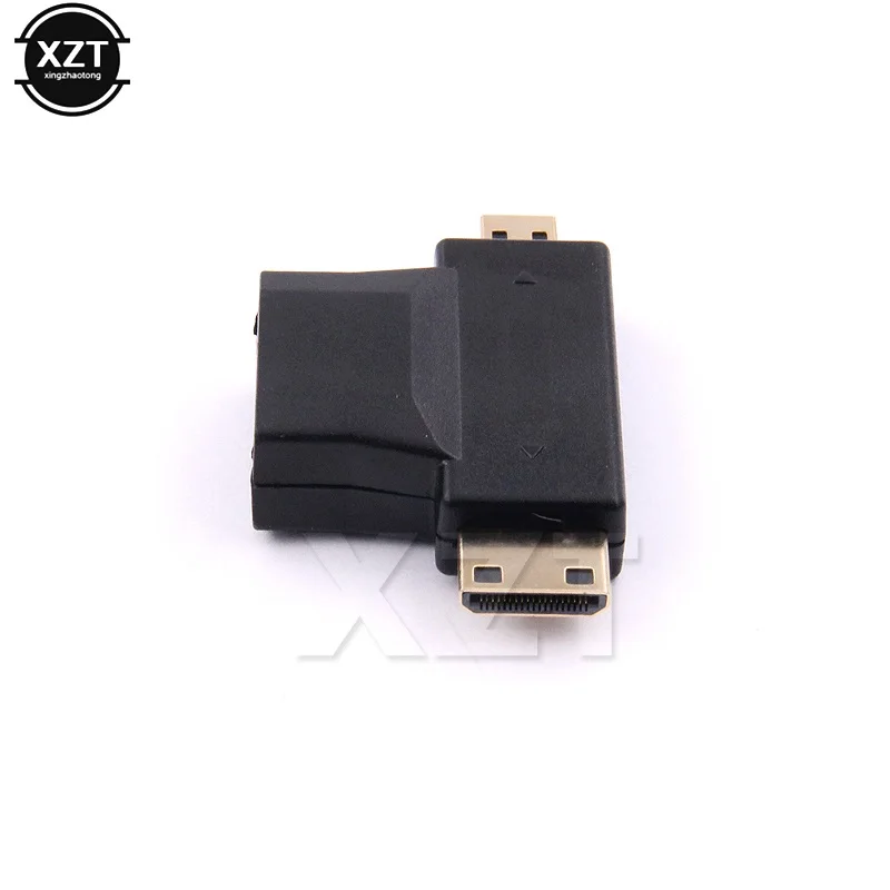 Micro HDMI-compatible to HDMI-compatible 4K Micro Mini HDMI-compatible Male to Female Cable  Converter for Gopro Hero Camera