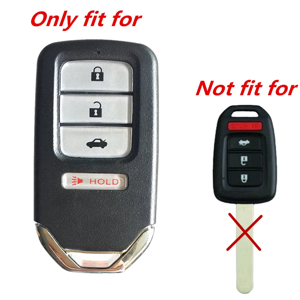 WFMJ For Honda Accord City Civic 2013 2014 2015 2016 2017 2018 2019 2020 4 Buttons Smart Remote Key Chain Case Fob Bag