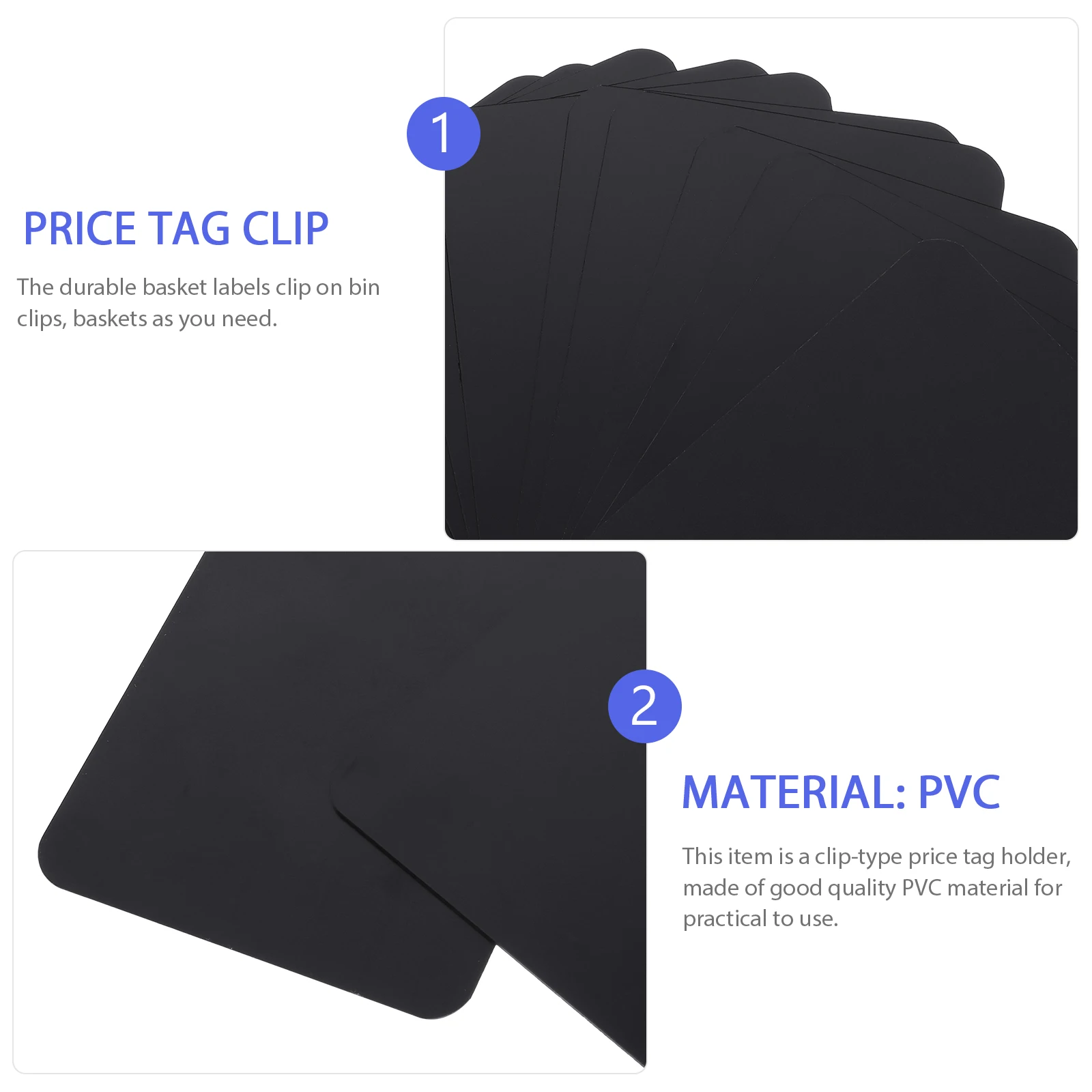 

12pcs Erasable Price Tags Label Holders Storage Box Inventory Marker Reusable Display Tag For Shop Supermarket File Folder