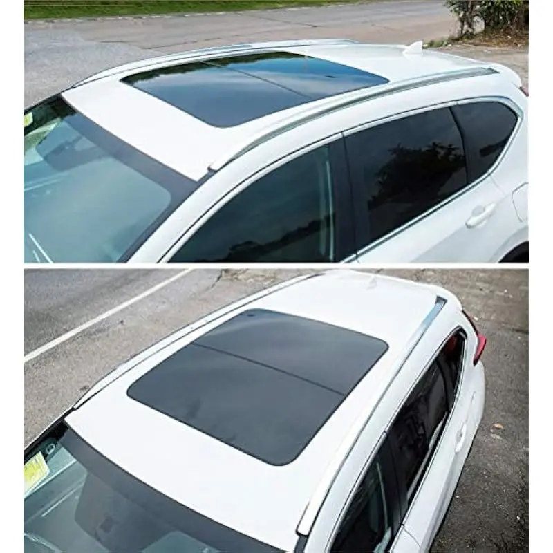 Roof-mounted side rails for Honda CR-V models 2017–2022, silver metallic finish, corrosion-resistant coated metal construction,