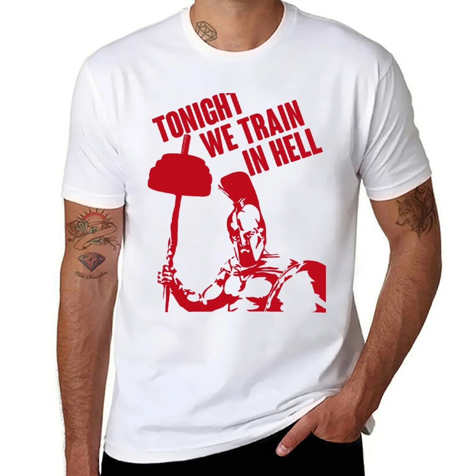 

TONIGHT_WE_TRAIN_IN_HELL T-Shirt t shirts for man pack white t shirt man luxury T-Shirt