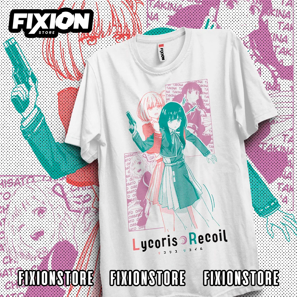 Lycoris Recoil Anime T Shirt Manga Gift For Anime Lover All Size Cotton