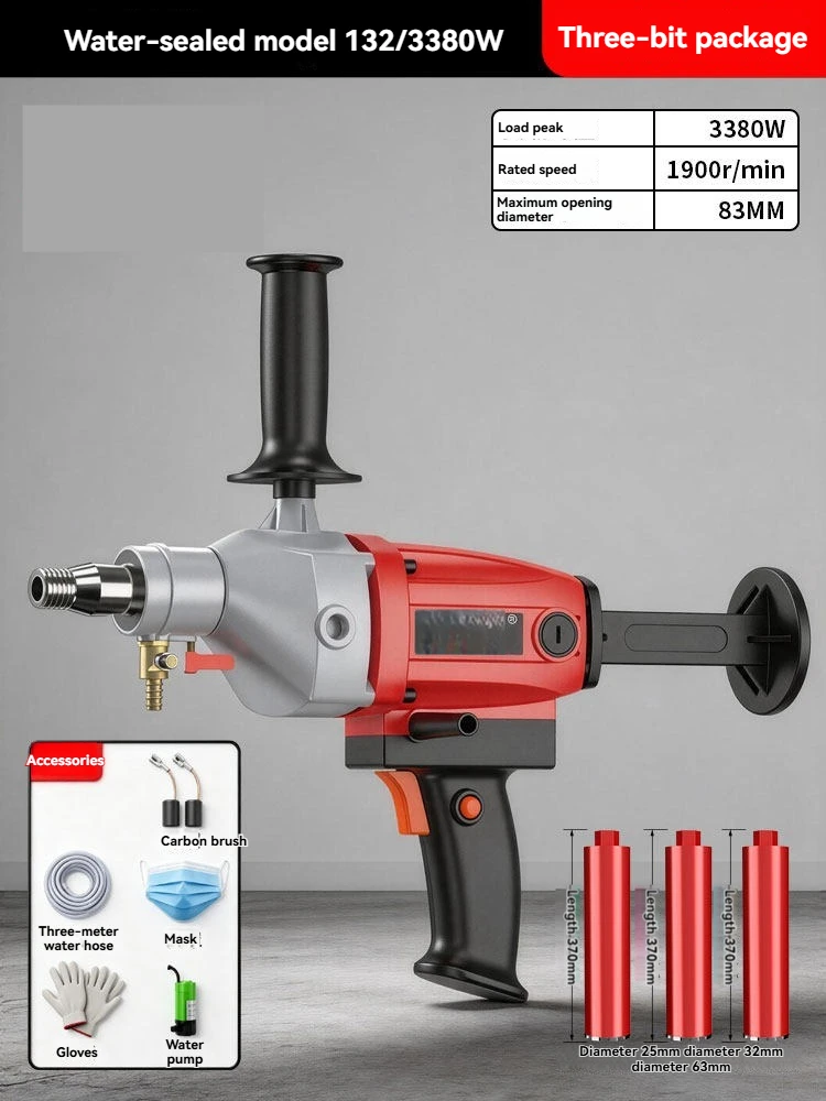 Handheld Drilling Water Drilling Machine Water Grinding Drill Opening High Power Water Drilling Machine Machine