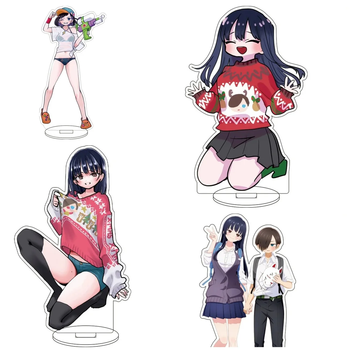 

Anime The Dangers In My Heart Acrylic Stand Ornaments Kanaoya Rin Yamada Anna Kyotarou Ichikawa Figure Stand Christmas Gifts
