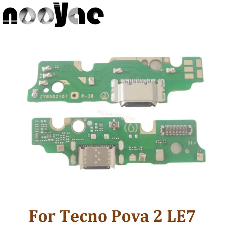 For Tecno Pova 2 LE7 USB Dock Charger Port Plug Jack Microphone MIC Flex Cable Charging Board