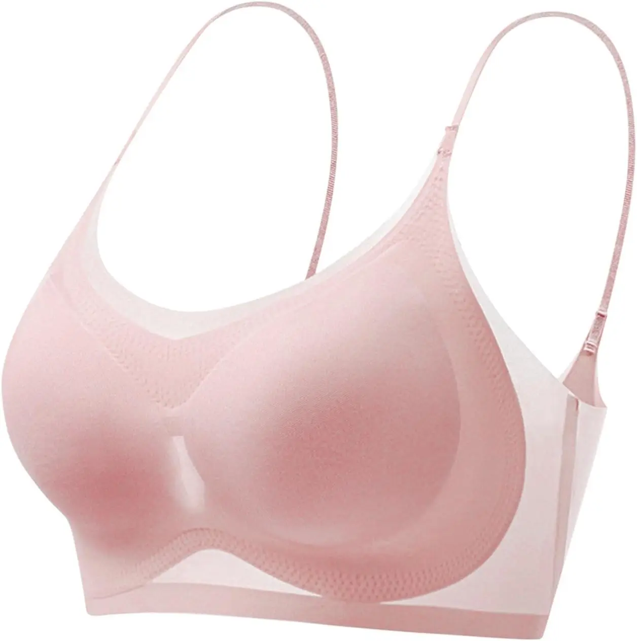 여성용 플러스 사이즈 쉐이핑 리프팅 브라, 스트랩이 있는 심리스 와이어프리 스트레치 요가 브라렛, 매끄럽고 흔적 없는 브라