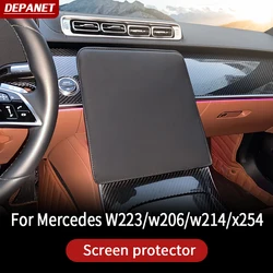 내비게이션 보호 커버, 메르세데스 w223 S 시리즈 w206 클래스 E w214 w254 glc 2021 2022 2023 트림 AMG 용품 액세서리