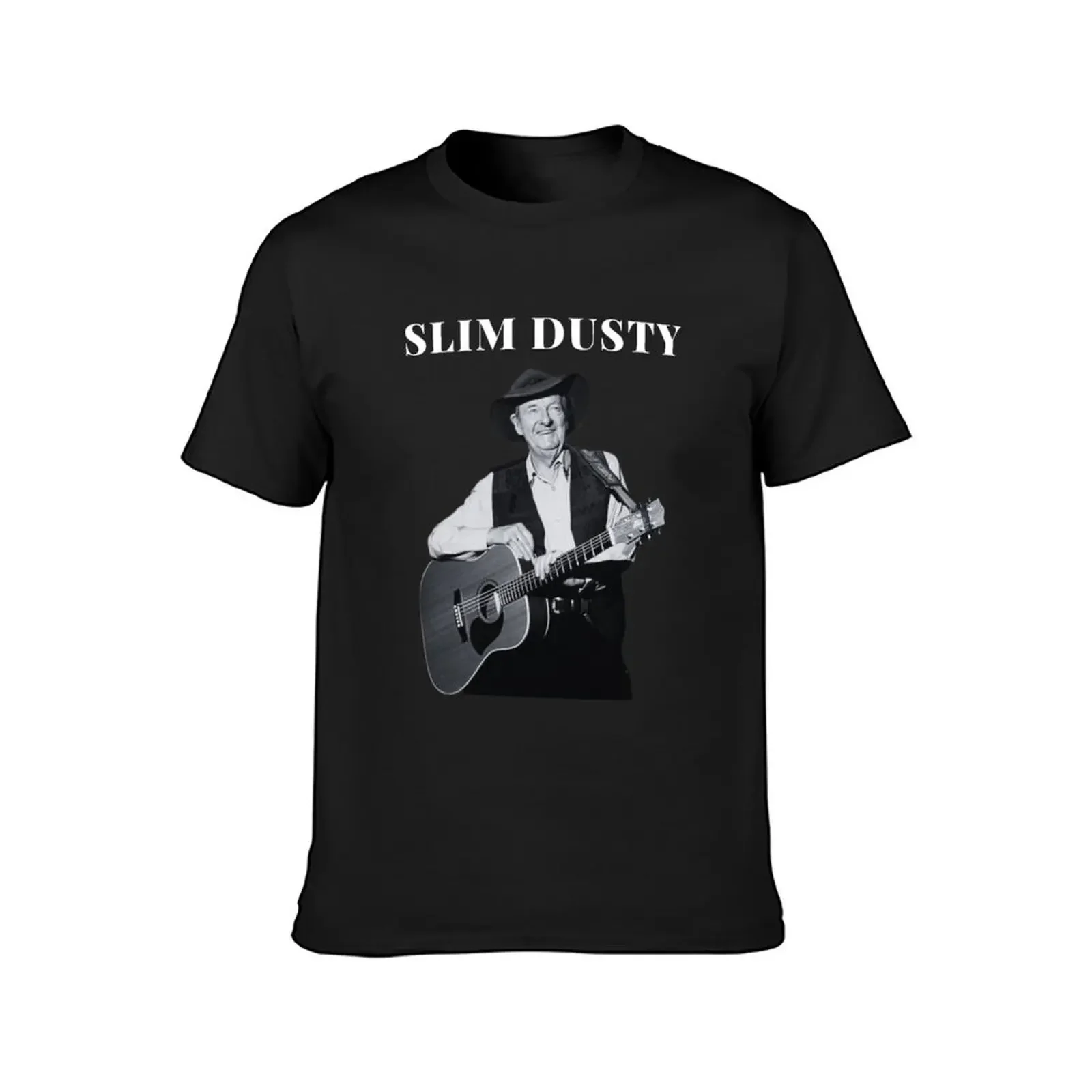 Slim Dusty with Guitar T-Shirt rapper graphic tees summer tops custom shirt sublime mens t shirts pack