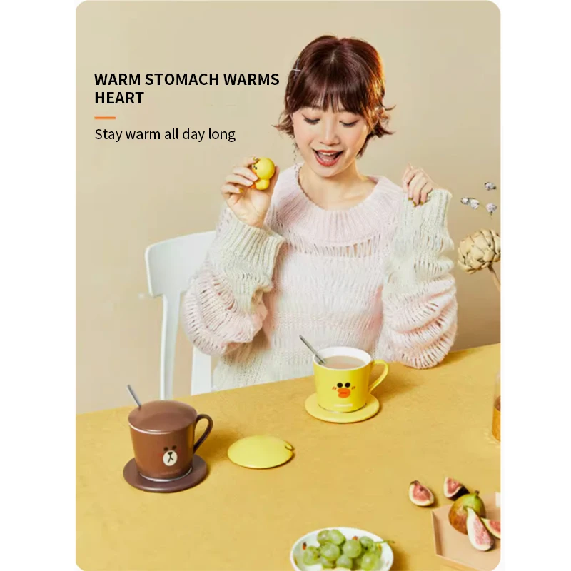 JiuyangConstant temperature warm coaster health cup portable electric heating milk water cup travel office artifact