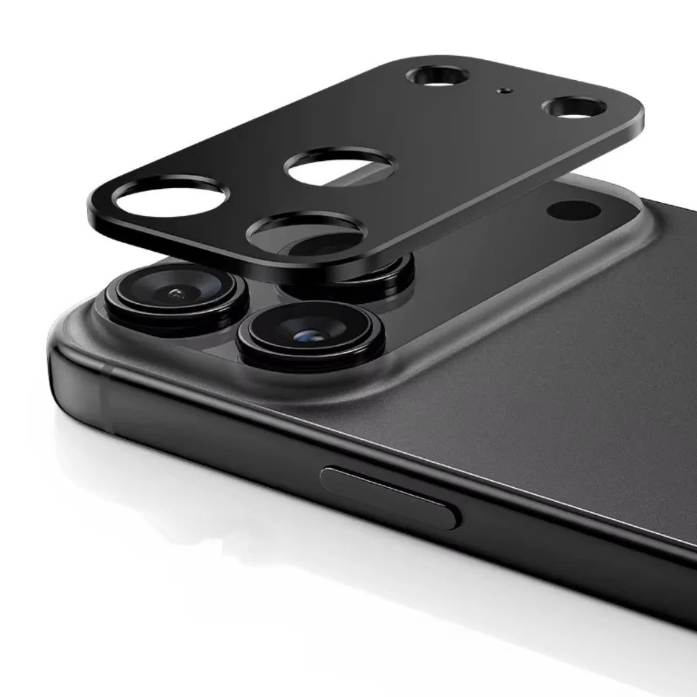 Aluminum Metal Lens Protector Orange Full Cover Camera Lens Cover Strong Adsorption Anti Scratch for iPhone 17Pro/17 Pro Max
