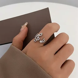 Fashion Women's Music Festival Notes Instagram Open Ring Trendy Wedding Banquet Luxury Jewelry Girl's Birthday Gift