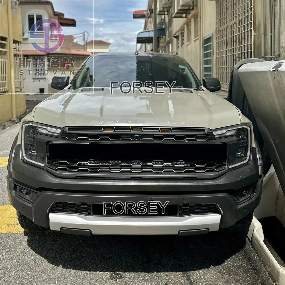 ترقية رابتور 2023 اكسسوارات أجزاء الجسم واسعة المصد الأمامي طقم الجسم لرينجر T6 T7 T8 2012-2020