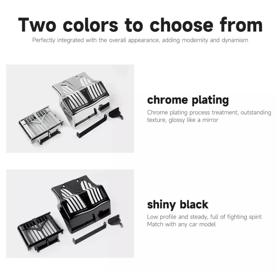 لسيارة سبرينغفيلد الهندي دارك هورس 2018-2024 أسود كروم جديد للدراجات النارية حاجز هوائي هدية واقي الطين سبويلر أمامي سفلي #4