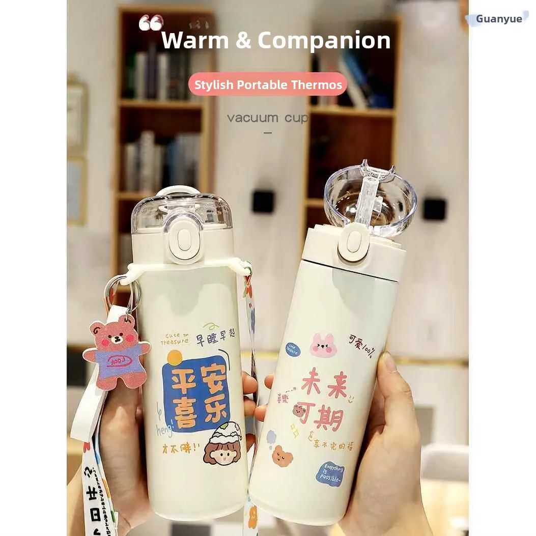 

2026 New Insulated Cup Straw Anti-Choking Water Cup Suitable for Elderly People to Drink While Lying in Bed Special Design fo...