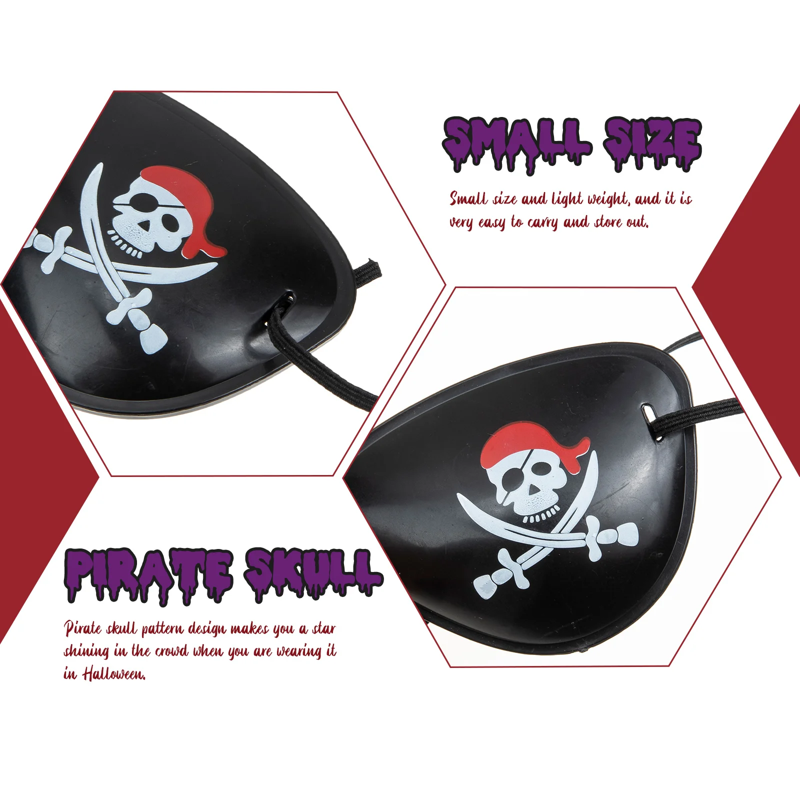 Prom Pirate Blindfold Child Halloween Costumes Party Supplies Elastic Rope Eye Mask Portable Patch