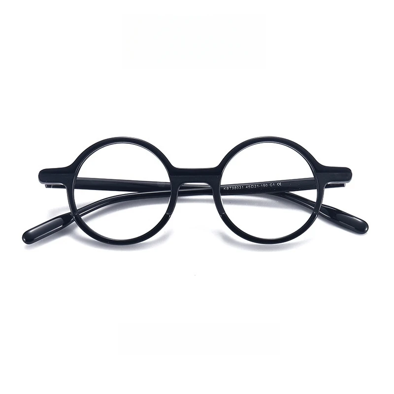 OLLYMURS, monturas de gafas graduadas ópticas redondas Retro de lujo para hombres y mujeres, gafas de moda de acetato de alta calidad 98031