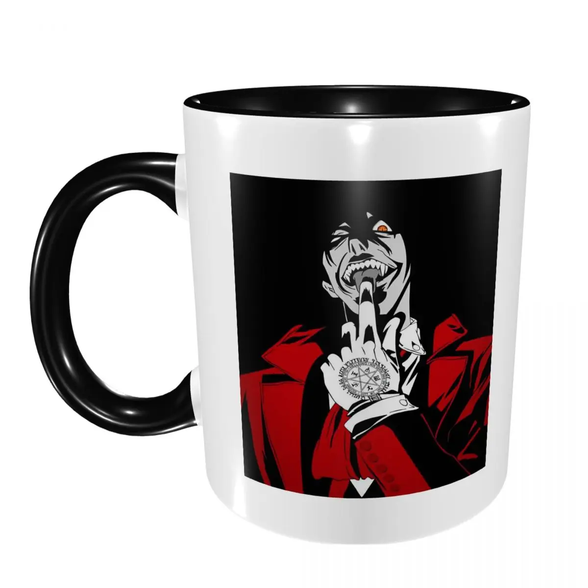 

Alucard Hellsing Manga Mug Funny Ceramic Coffee Cups Tea Mugs Milk Cup Drinkware Gifts for Friends