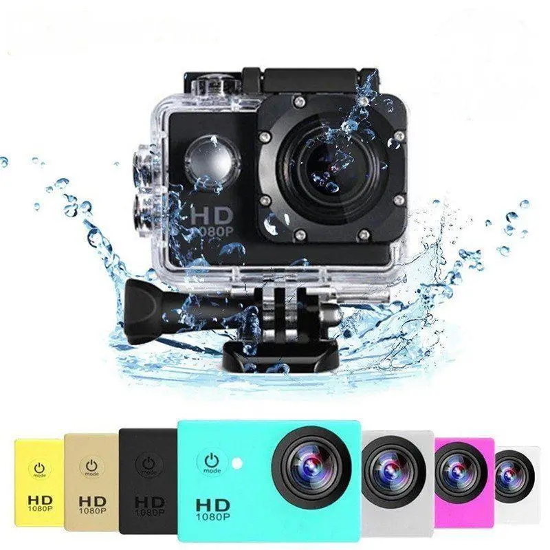 

Sports Camera Full H-D Carmera With 2.0 Inch Ultra H-D Screen 1080P Waterproof Car Cam 500W Pixel Wide Angle Camera Mini Car Cam