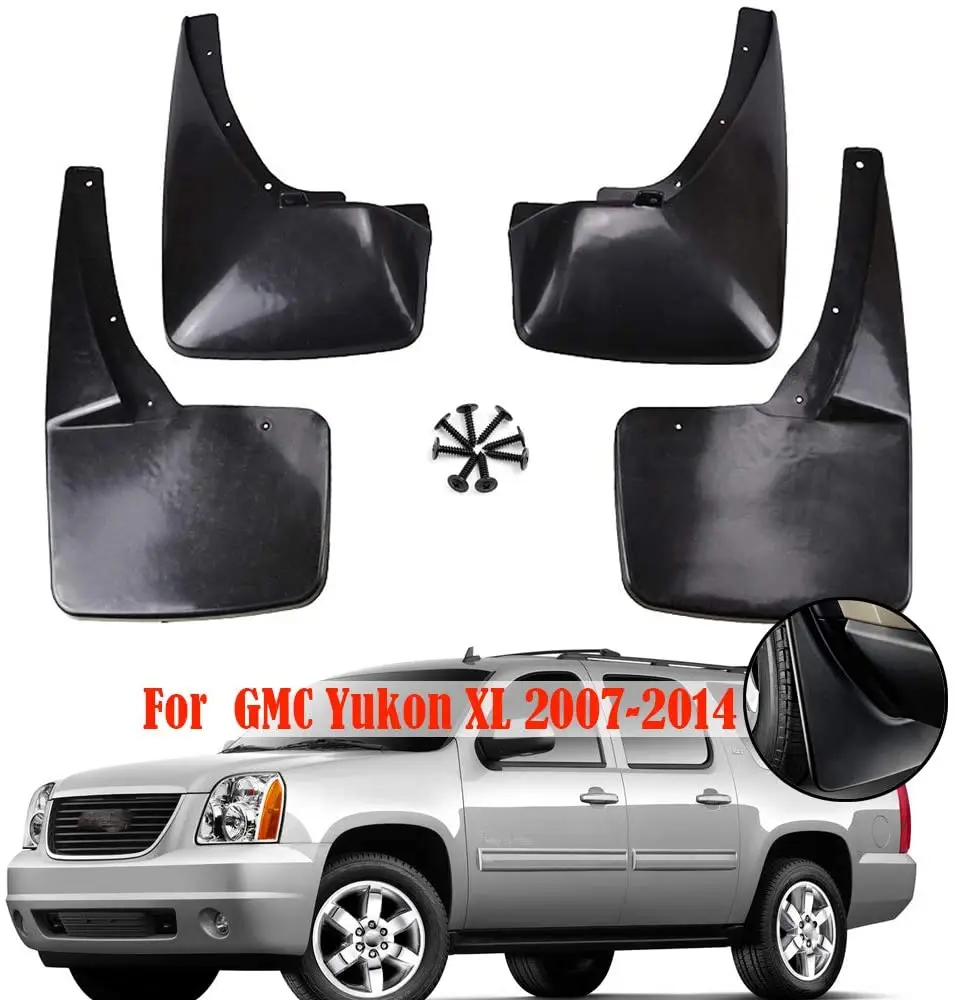 Guardabarros protectores contra salpicaduras guardabarros de coche para Cadillac Escalade GMT900 2007-2014 guardabarros protector contra salpicaduras guardabarros trasero delantero