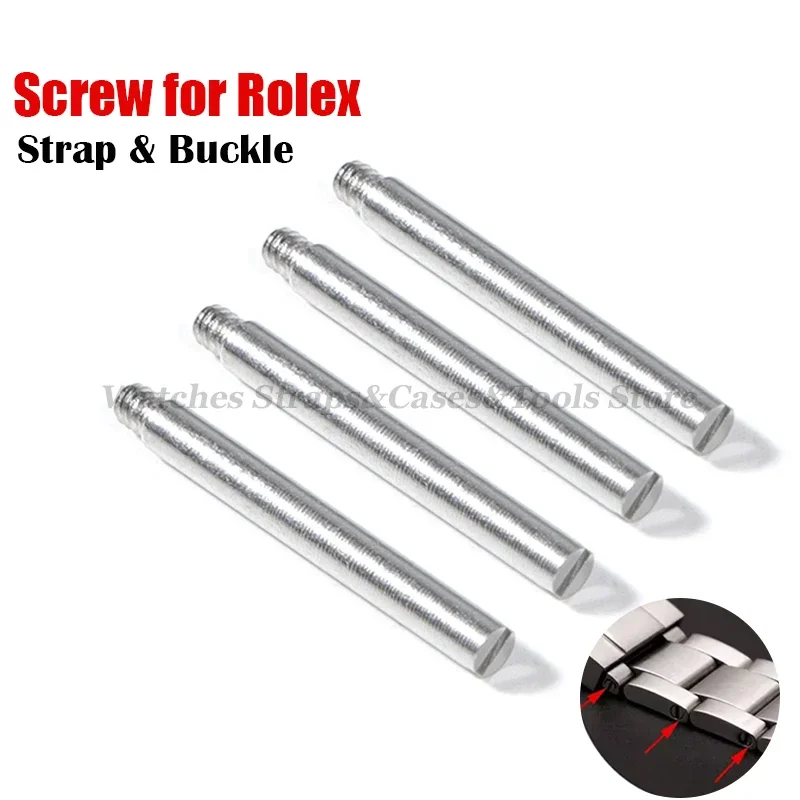 Hebilla de tornillo de correa para Rolex para Daytona, correa de reloj de acero inoxidable, varilla de tornillo de una palabra, hebilla de reloj, accesorios de reloj para hombre