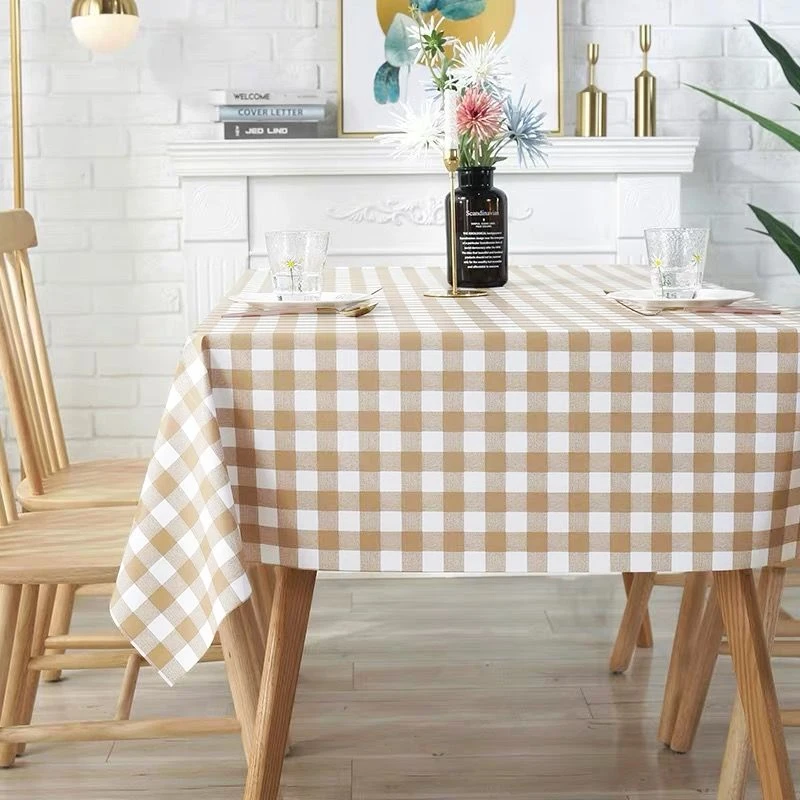 Simple Grid Tablecloth, Washable and Reusable, Suitable For Living Rooms, Dining Rooms, Festivals, Gatherings, Daily Life