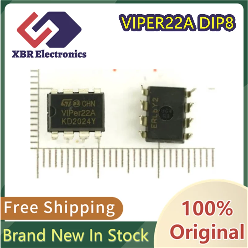 

(5/50 pieces) VIPER22A DIP8 VIPER22 Induction Cooker DVD Switching Power Supply Chip Original In Stock Free Shipping