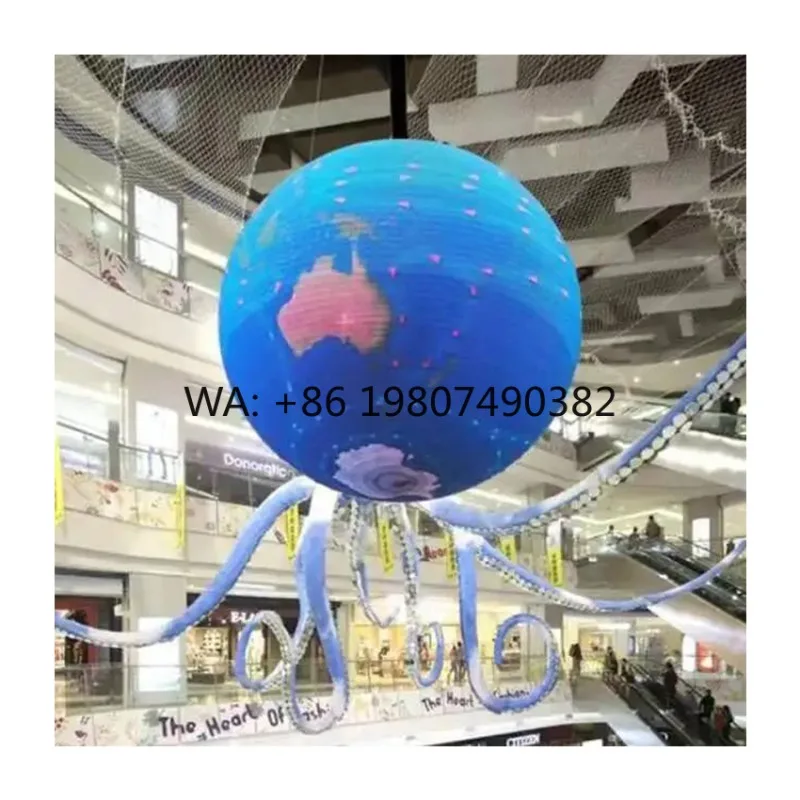 Multi-size HD Full Color Flexible Spherical LED Ball Screen Custom 1-3m Indoor Outdoor Commercial Event Creative Display