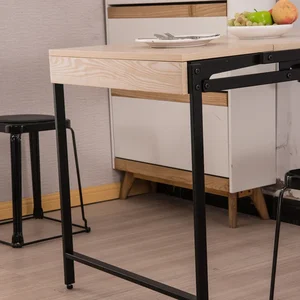 Mesa dobrável montada na parede, prateleira de armazenamento flutuante, mesa de jantar, pequena mesa de madeira, folha pendente, escritório, casa, cozinha 10 principais vendas mini mesa de cha - №4