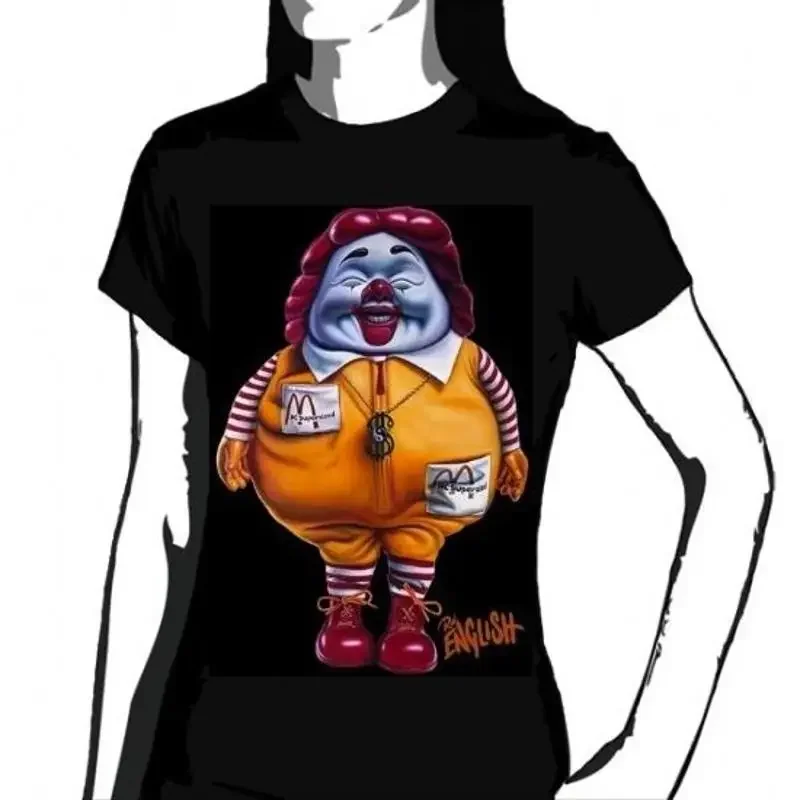 Ron English Mc Supersized Ladies Girls T Shirt New Size 12