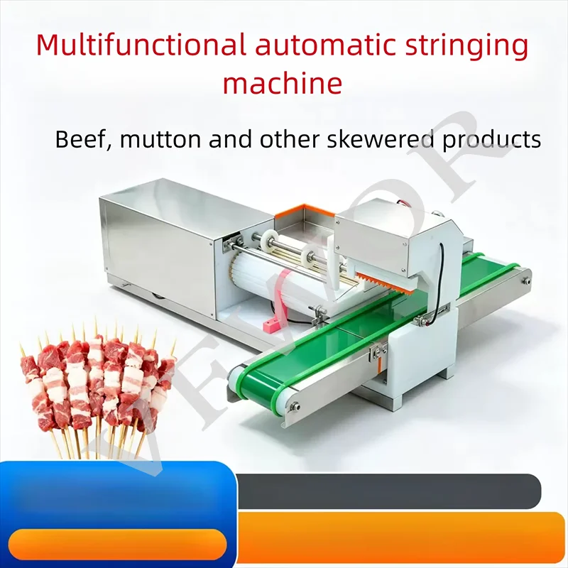 Fast Stringing Automatic Kebab Maker One Stick Barbecue Processing Machinery