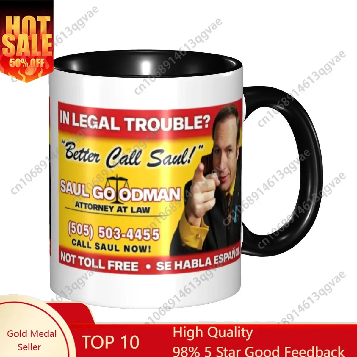 Better Call Saul Breaking Bad Saul Goodman Coffee Mugs DIY Personalized Ceramic Tea Milk Mug Cup