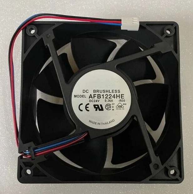 

Brand New AFB1224HE-R00 24V DC Fan 120*120*38mm 12038 12CM 2600RPM Brushless axial flow cooling fans Fast Delivey