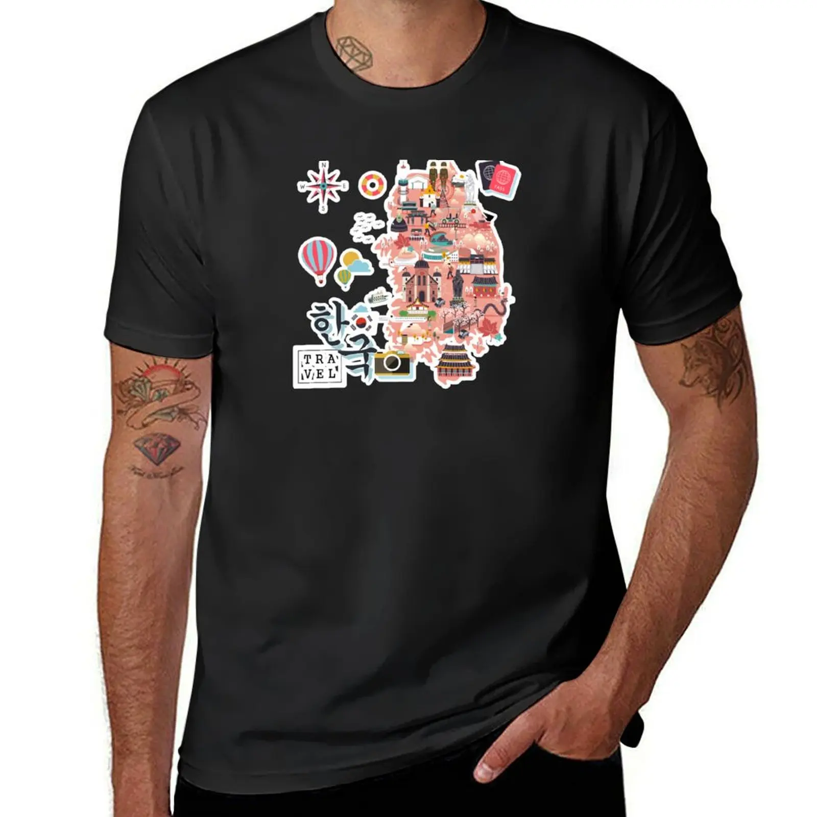 

I Love Seoul - I Love Korea - Korean travel T-Shirt graphic t shirts cute clothes quick drying men workout shirt