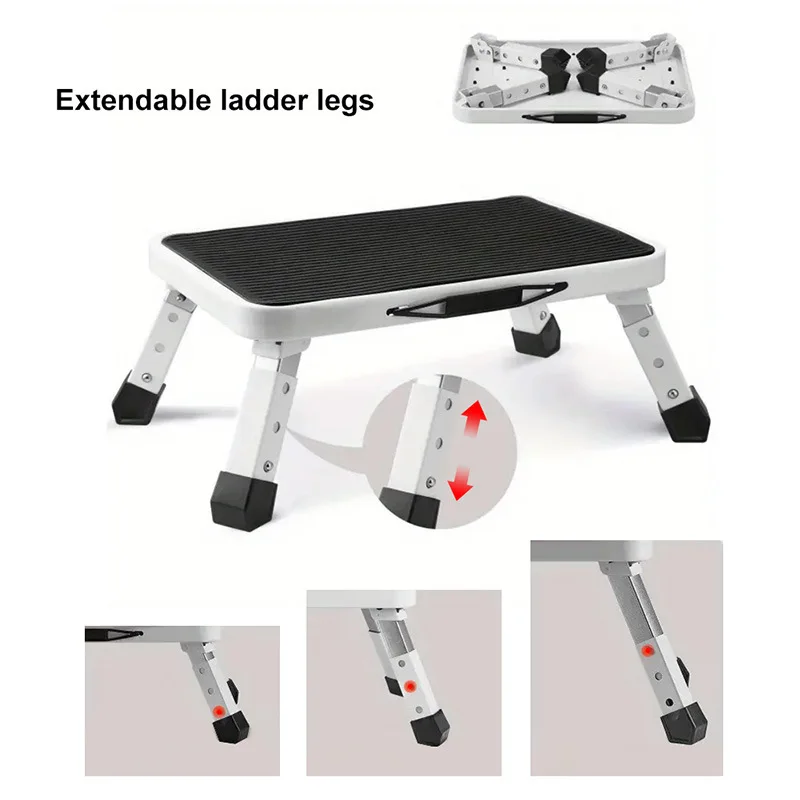 Multi-function One Step Ladder Kitchen Raised Ladder Rack Portable Stair Footstool Step Home Children High Folding Stool