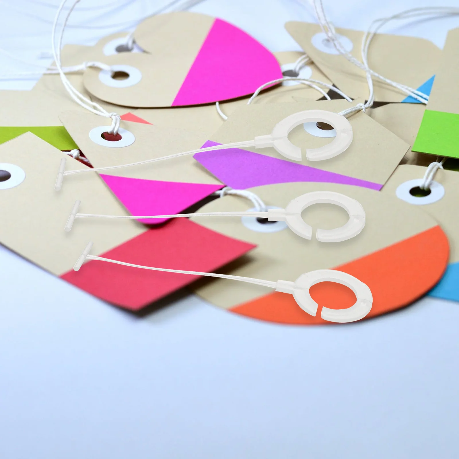 

5000pcs White 35mm Round Head Glue Needle for Clothes Hanging Tag Seal Strings Price Tag Fasteners Plastic Buckle