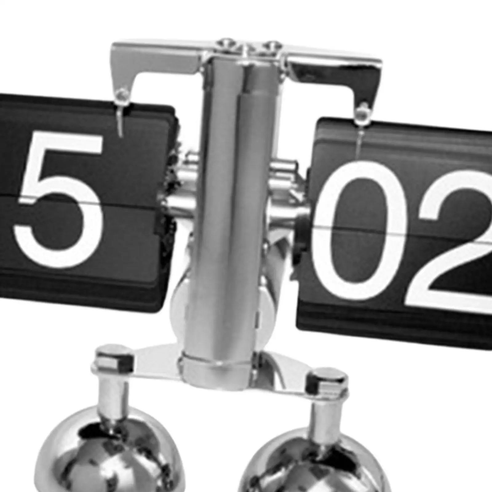 Digital Flip Down Clock Vintage Mechanical Table Desk Clock Elegant Auto Page Turning for Bedroom Living Room Office