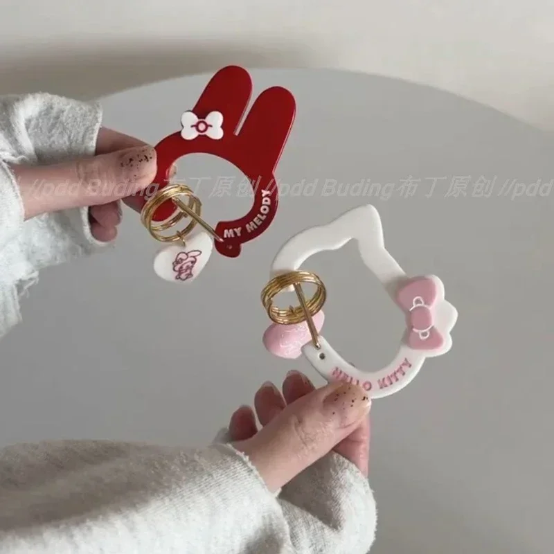 

new popular Anime Cartoon My Melody Hello Kittys Keychain Ins Kawaii Car Backpack Pendant Jewelry Holiday Gifts