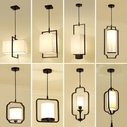 New Chinese Chandelier Single Head Chinese Style Restaurant Pendent Lamp Bar Porch Corridor Hotel Bedroom Bedside Droplight