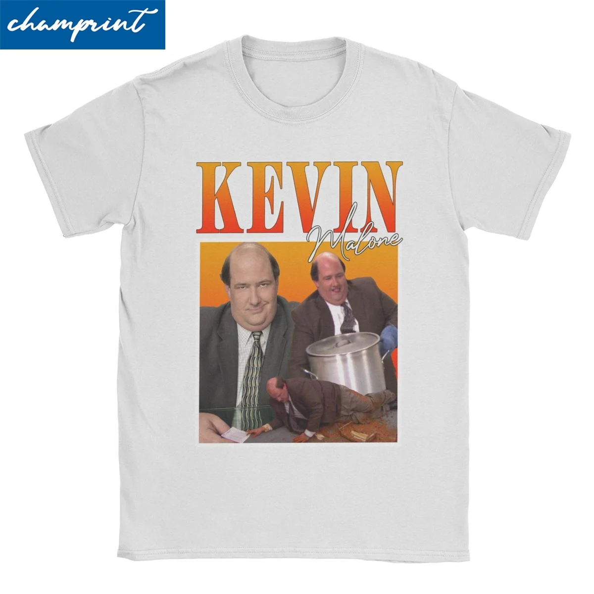 Kevin Malone The Office T Shirts Men Women 100% Cotton Novelty T-Shirt Crew Neck Tees Short Sleeve Tops Plus Size