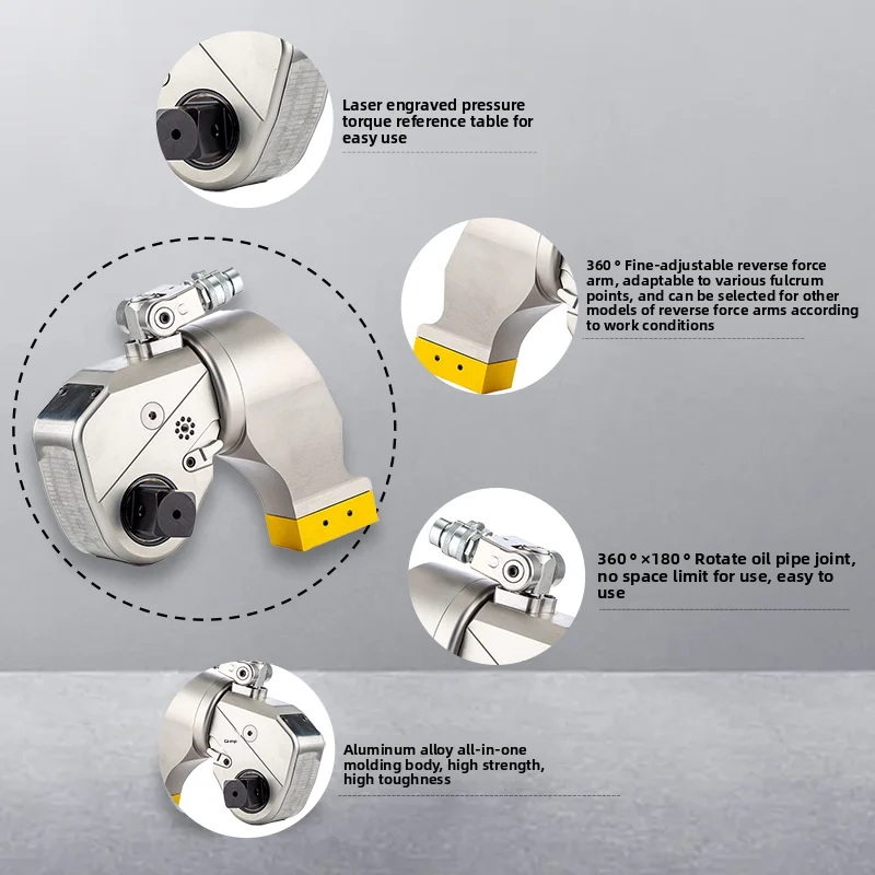 Wren20mxta hydraulische sleutel Hoog vermogen Hoog koppel aandrijfboutbevestiging Heavy Duty 2666-26664n.M Industriële kwaliteit voor bevestiging