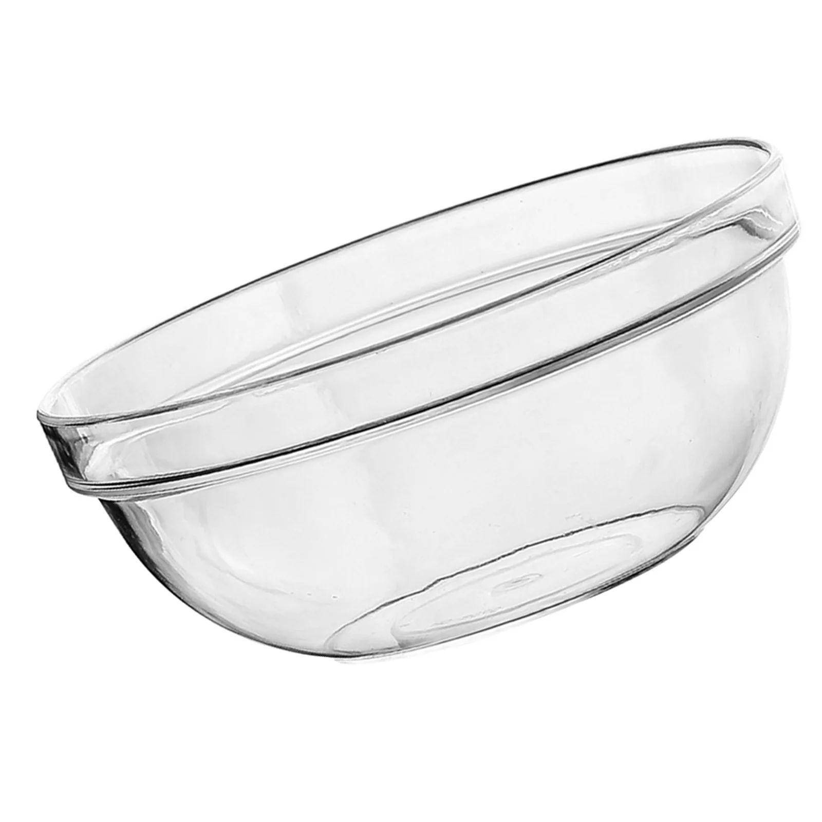 Salad Bowl Clear Fruit Food Bowl Kitchen Serving Basin For Home Restaurant Hotel Vegetable Dessert Dish Accessory