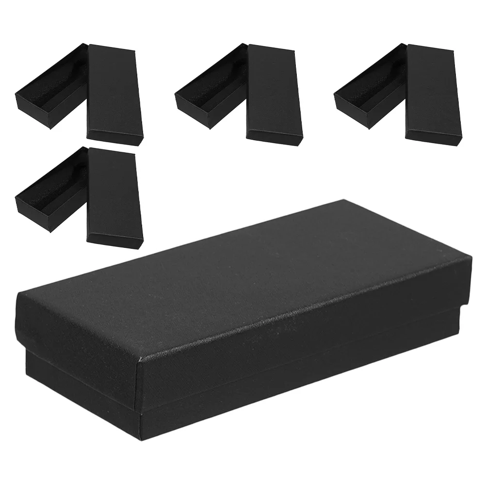 

5Pcs Rectangular Watch Packaging Box with Lid Base Protective Design for Travel Display Portable Watch Case Display Box