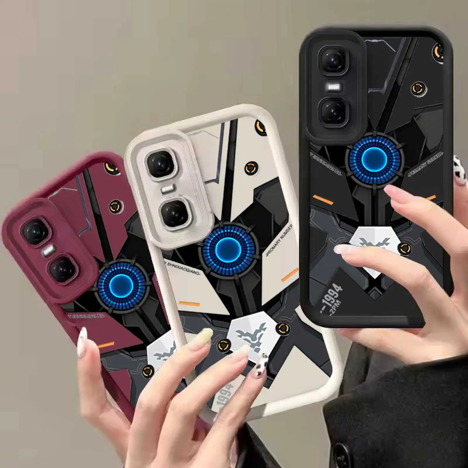 غلاف الهاتف لهاتف انفينيكس GT 30 Pro 5G حافظة GT 20 10 Pro حافظة مطاطية من السيليكون المتين من مادة البولي يوريثان غطاء مقاوم للغبار D01