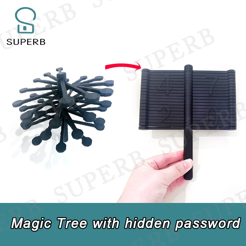 Escape Room Prop Magic Tree hidden Password Puzzle Digital Letter Code Escape Game SUPERB 1987 Customizd Product escape puzzlle